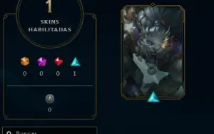 LoL Diamante 4, 75% winrate ranked, 6 skins, 30k ea,lvl 33