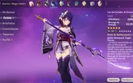 Conta Genshin AR56 Com Raiden + Arma 5* Ayaka Hutao Venti E+