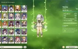 AR 50 HUTAO + YELAN + KAZUHA + NAHIDA + NILOU + ARMA DELA ++
