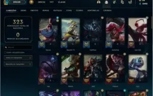 CONTA LOL DIAMANTE 4 21 SKINS 73 CHAMPS 17 BAUS NO ESPOLIO