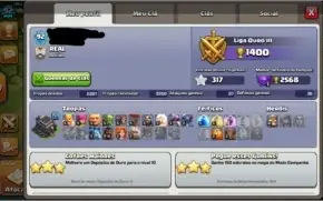 Cash Of Clans Cv 9 Quase Full E recém Cv 9 Baratos