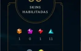 Conta LOL Platina 4 com 56 skins