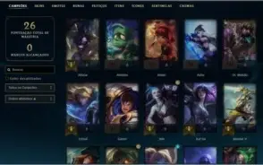 Conta lol platina 1 mmr de mestre