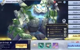 Conta server 42 Saint Seiya awakening lvl 48