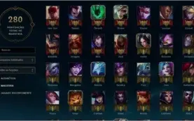 CONTA LOL LVL30 COM SKINS E ICONES RAROS
