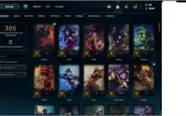 Conta league of legends nivel 85, 110 champs
