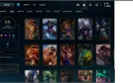 Conta league of legends nivel 85, 110 champs