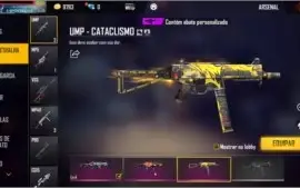 (FREE FIRE) Vendo conta com 5 passes e muitas skins
