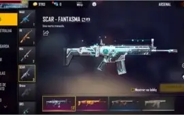 (FREE FIRE) Vendo conta com 5 passes e muitas skins