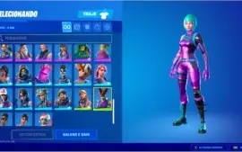 Conta Fortnite com skin Wonder, World Cup e Passe Season 3.
