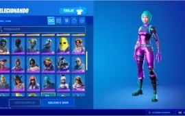 Conta Fortnite com skin Wonder, World Cup e Passe Season 3.