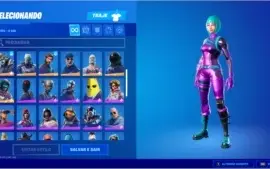 Conta Fortnite com skin Wonder, World Cup e Passe Season 3.