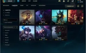 Conta ouro 4 com 155 Champs e 126 Skins