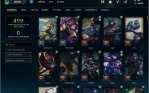 Conta ouro 4 com 155 Champs e 126 Skins