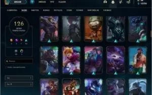 Conta ouro 4 com 155 Champs e 126 Skins