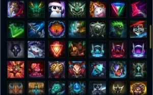 FULL CHAMP + 209 SKINS + 5 SKINS VITORIOSAS + ÍCONE RIVEN S2