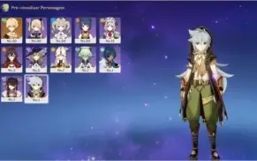 GENSHIN IMPACT AR20 VÁRIOS PERSONAGENS + 4 ARMAS