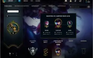 Conta Lol Prata 1 Caitlyn Pulsefire, Riot Kayle, Gragas noel