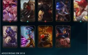 Conta League of Legends all champions 50 skins