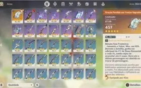 5 ⭐️QIQI C1 + KLEE + CHILDE + DILUC + ORAÇÃO PERDIDA