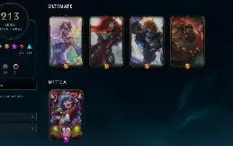 Conta League of Legends LVL 414, 213 skins (c/ skins ultimat