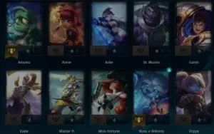 [LoL] Conta Smurf Ouro IV 10K EA - BR