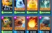 Clash Royale 4.9k trofeus - Nv12 - Deck golem 5 carta full