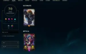 Conta League of Legends Full Acesso - 122 Champs e 70 Skins