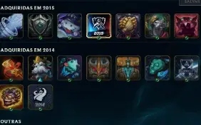 Conta League of Legends Full Acesso - 122 Champs e 70 Skins