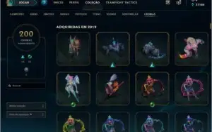 Conta League of Legends, Level 407, 951 skins, Diamante 2