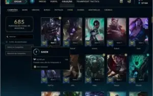 Conta League of Legends, Level 407, 951 skins, Diamante 2