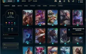 Conta Platina 2 com 2700RP, 178 skins e 100 champs