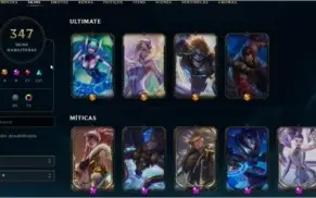 CONTA MESTRE 128PL EX CHALLENGER TODOS CHAMPS 345SKINS