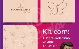 Logomarca de Semi Jóias Kit Promocional Envio Rápido