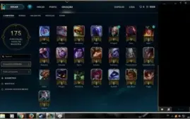 Conta UNRANKED League of Legends com 51 champs 2 rune pages.