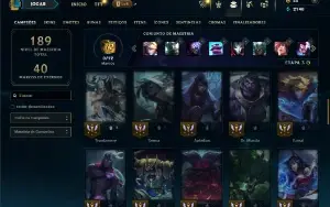 Unranked com 27 Champs e 55 Skins ( SERVIDOR LAS )