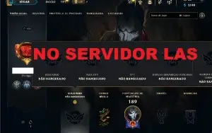 Unranked com 27 Champs e 55 Skins ( SERVIDOR LAS )