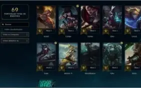 PACOTE COM 3 CONTAS LEAGUE OF LEGENDS - MENOR PREÇO