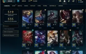 Conta prata 2 com TODOS os champs e 203 Skins ( NIVEL 500 )