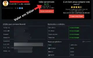 Conta Steam (Preço Aprox. : R$ 900+)!