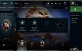 Conta Prata 2 com 71 campeões e 25 skins e passe do evento
