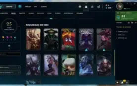 Conta Prata 2 com 71 campeões e 25 skins e passe do evento