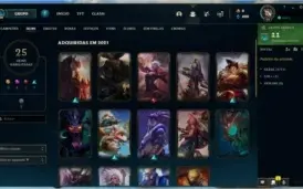 Conta Prata 2 com 71 campeões e 25 skins e passe do evento