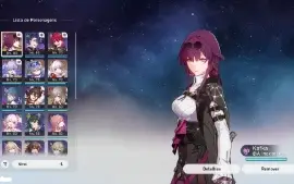 Honkai Star Rail 6 Personagens 5 estrelas+6 Armas 5 estrela