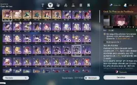 Honkai Star Rail 6 Personagens 5 estrelas+6 Armas 5 estrela