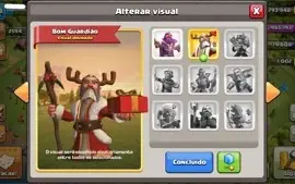 CONTA CV 11 MURO FULL CLASH OF CLANS + Decorações RARAS