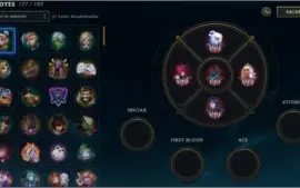 CONTA LEAGUE OF LEGENDS LVL 650/MESTRE S11 TODOS CHAMPIONS
