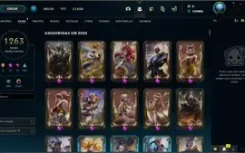 Conta LOL 1263 SKINS (SKINS RARAS) BLACK ALISTAR/CORKI OVNI