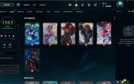 Conta LOL 1263 SKINS (SKINS RARAS) BLACK ALISTAR/CORKI OVNI