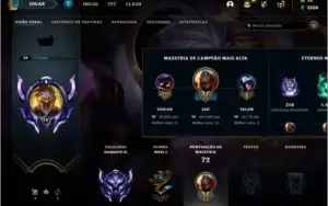 Conta smurf league of legends diamante 4, zed prestigio